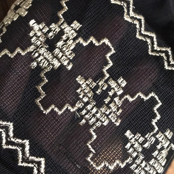 Beautiful “Free People” Black Top with Gold detail - Picture 4 of 7